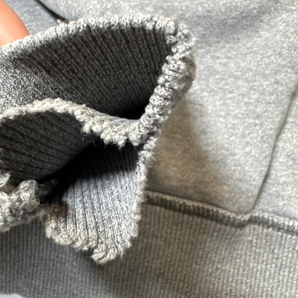 Y2K Vintage American Eagle Outfitters Mens Small Gray Full Zip Hoodie Sweatshirt - Picture 9 of 13